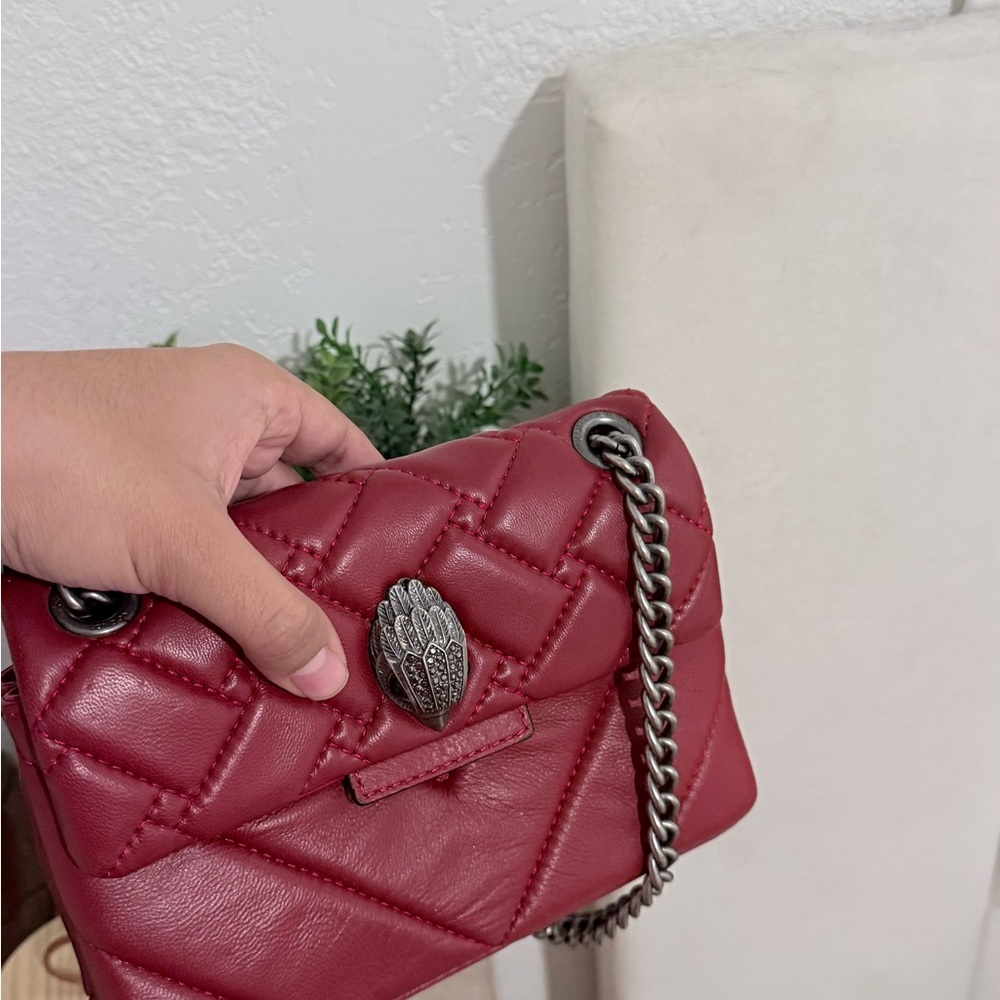 Kurt Geiger Red Quilted Crossbody Bag